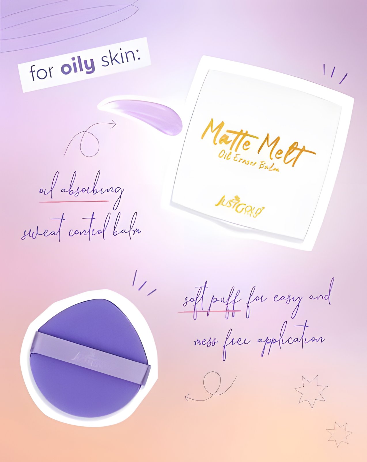 JG MATTE MELT OIL ERASER